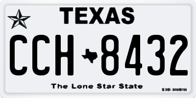 TX license plate CCH8432