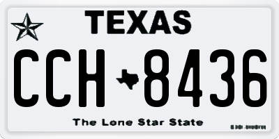 TX license plate CCH8436
