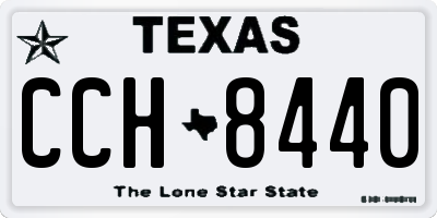 TX license plate CCH8440