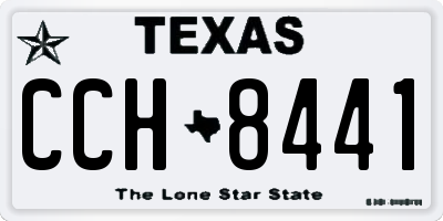 TX license plate CCH8441