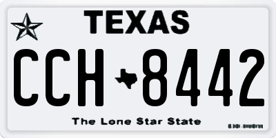 TX license plate CCH8442