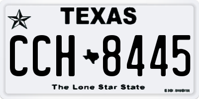 TX license plate CCH8445