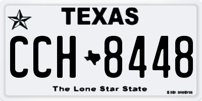 TX license plate CCH8448