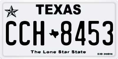 TX license plate CCH8453
