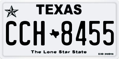 TX license plate CCH8455