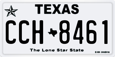 TX license plate CCH8461