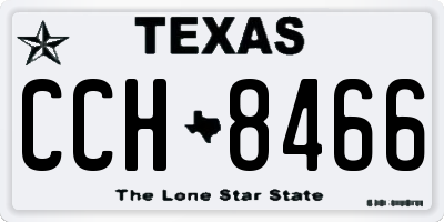 TX license plate CCH8466