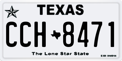TX license plate CCH8471