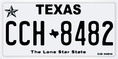 TX license plate CCH8482