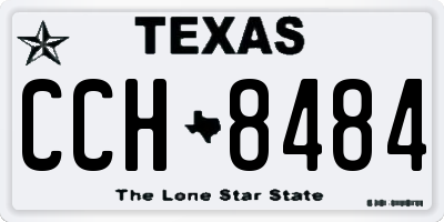 TX license plate CCH8484