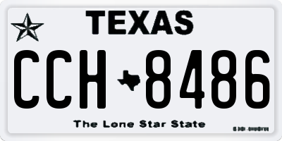 TX license plate CCH8486