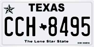 TX license plate CCH8495