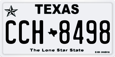 TX license plate CCH8498