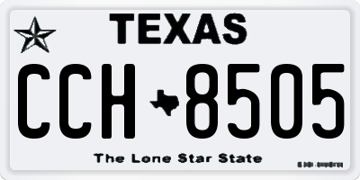 TX license plate CCH8505