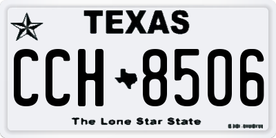 TX license plate CCH8506