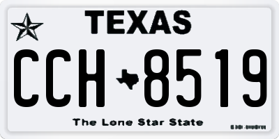 TX license plate CCH8519