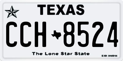 TX license plate CCH8524