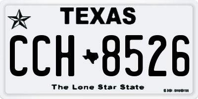 TX license plate CCH8526