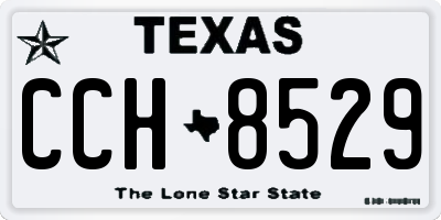 TX license plate CCH8529