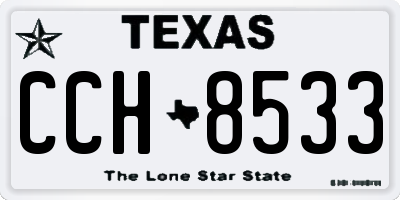 TX license plate CCH8533