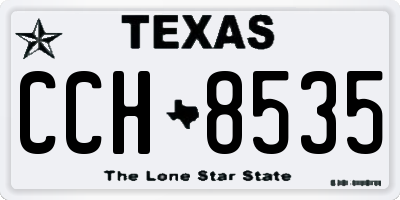 TX license plate CCH8535