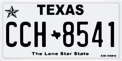 TX license plate CCH8541