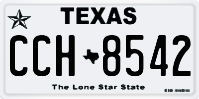 TX license plate CCH8542