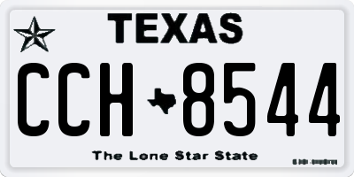 TX license plate CCH8544
