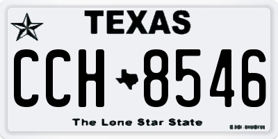 TX license plate CCH8546