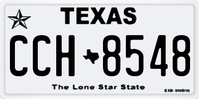 TX license plate CCH8548