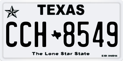 TX license plate CCH8549