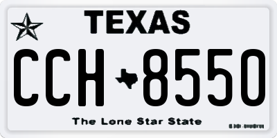 TX license plate CCH8550