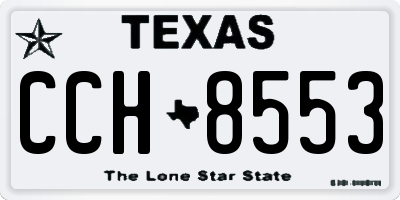 TX license plate CCH8553