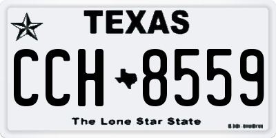 TX license plate CCH8559