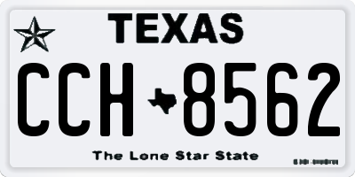 TX license plate CCH8562