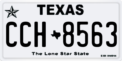 TX license plate CCH8563