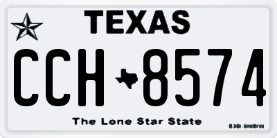 TX license plate CCH8574