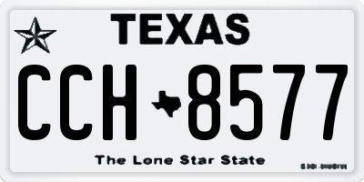 TX license plate CCH8577