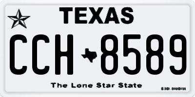 TX license plate CCH8589