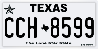 TX license plate CCH8599
