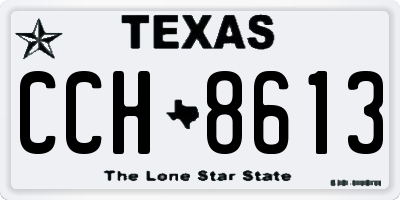 TX license plate CCH8613