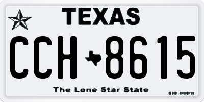 TX license plate CCH8615