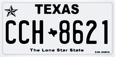 TX license plate CCH8621