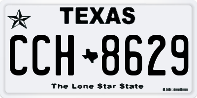TX license plate CCH8629