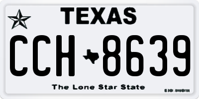 TX license plate CCH8639