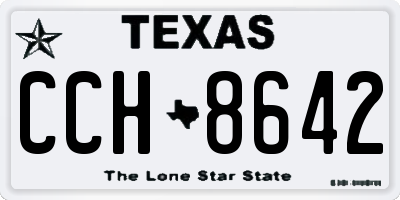 TX license plate CCH8642