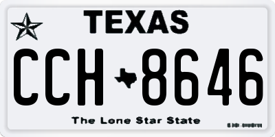 TX license plate CCH8646