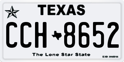 TX license plate CCH8652