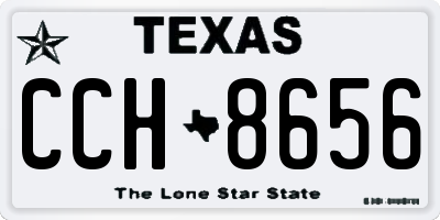 TX license plate CCH8656