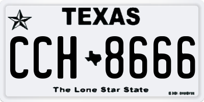 TX license plate CCH8666